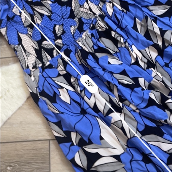 Free people Louise smocked blue floral dress - Picture 6 of 6